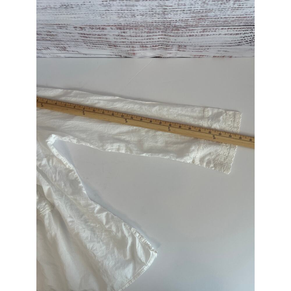 LUCKY BRAND WOMENS Y2K VINTAGE INSPIRED 100% COTTON ROMATIC TOP WHITE LRG - Picture 8 of 12